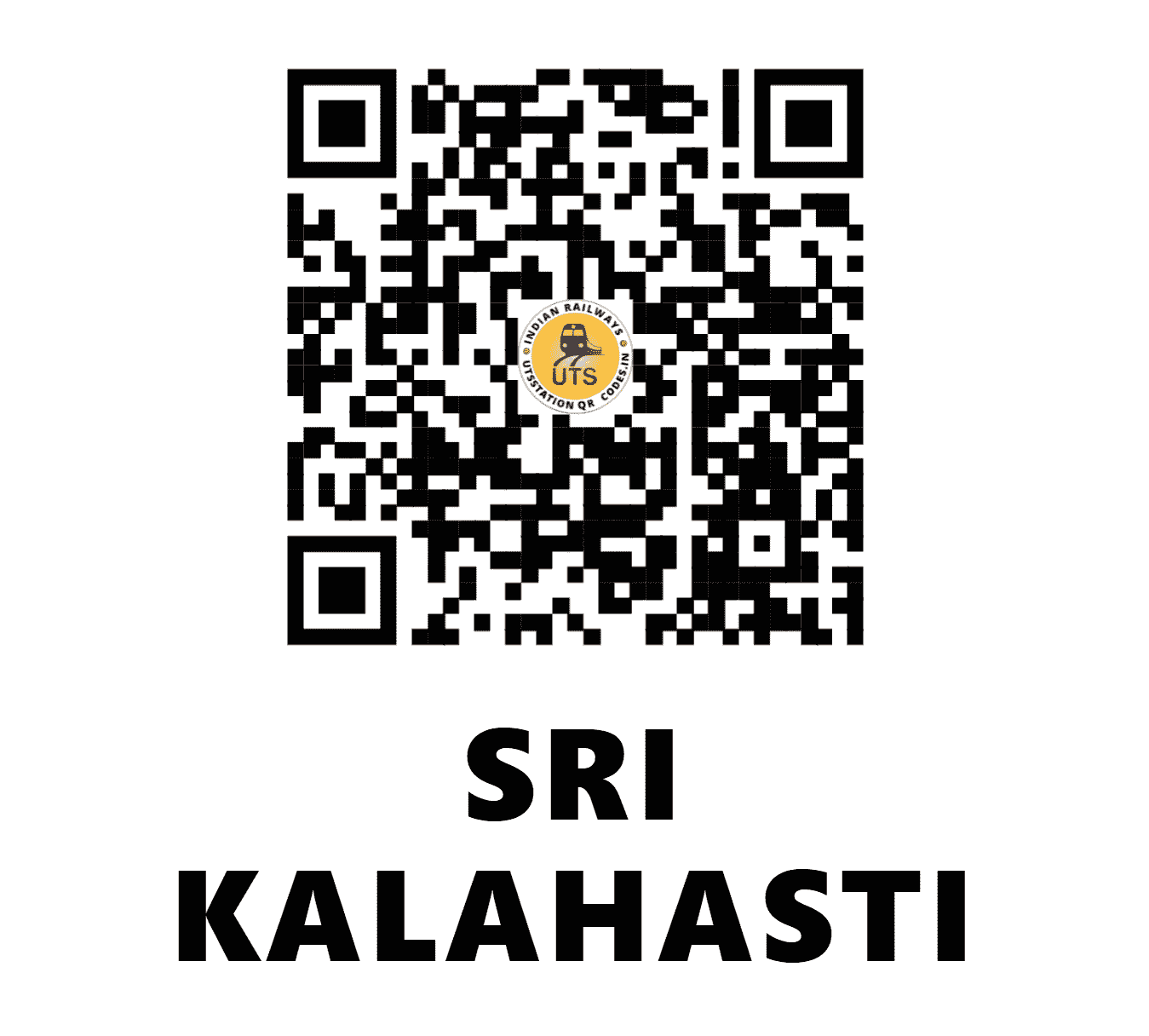 UTS QR Code for SRI KALAHASTI - KHT - SC (ANDHRA PRADESH)